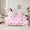 Green Pink, variant on jejeloiu Kawaii Cherries 7-Piece Twin Bedding Sets,Cute Cartoon Bowtie Bedding Comforter Set For Girl Teens Reversible