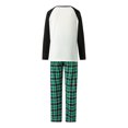 thumbnail image 5 of Family Matching Christmas Pajamas, Cartoon Dinosaur Print Long Sleeved Tops+Plaid Pattern Trousers Sleepwear, 5 of 10