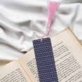thumbnail image 6 of Kdxio Purple and Blue Squares Print Metal Tassel Bookmarks,Perfect Gift for Art Lovers and Bookworms Metal Bookmarks for Women, 6 of 8