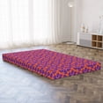thumbnail image 5 of Paisley Foldable Mattress, Oriental Floral Motif, 78.7" x 47.2", Magenta and Multicolor, by Ambesonne, 5 of 6