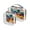 Colorful Waves Vibrant Dynamic, variant on Clear Makeup Bags with Handle Large Opening 2 Pack Set Toiletry Bag Quart Size Bag, for Women Man Traveling Travel Essentials, Toiletries and Other. Hand Drawing Wave Sea