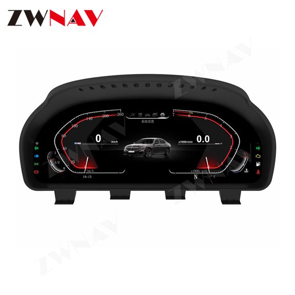 ZWNAV 12.5 inch car LCD digital instrument panel instrument cluster speedometer suitable for BMW 5 series F10/F11 BMW 5 GT F07 multimedia player host