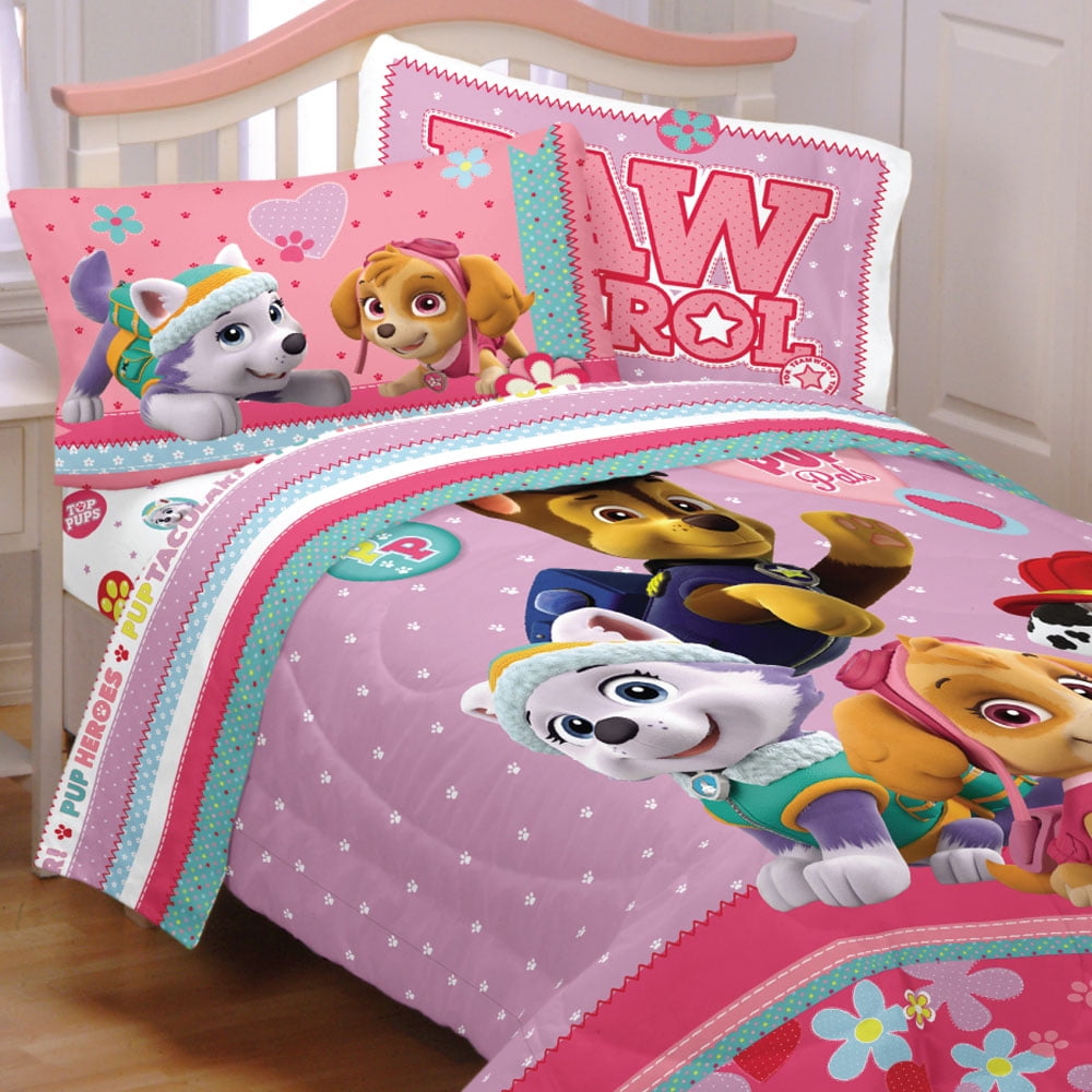 Store51 Llc 18387477 Paw Patrol Twin Bedding Set Best Pup Pals Comforter Sheets - Walmart.com