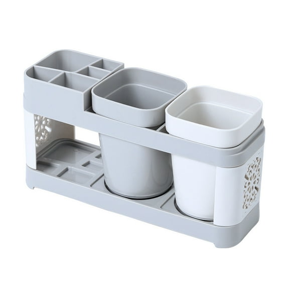 piaybook Bathroom Accessories Toothbrush Holder Toothpaste Stand Storage Caddy Set For Adults Home Travel Bathroom Products