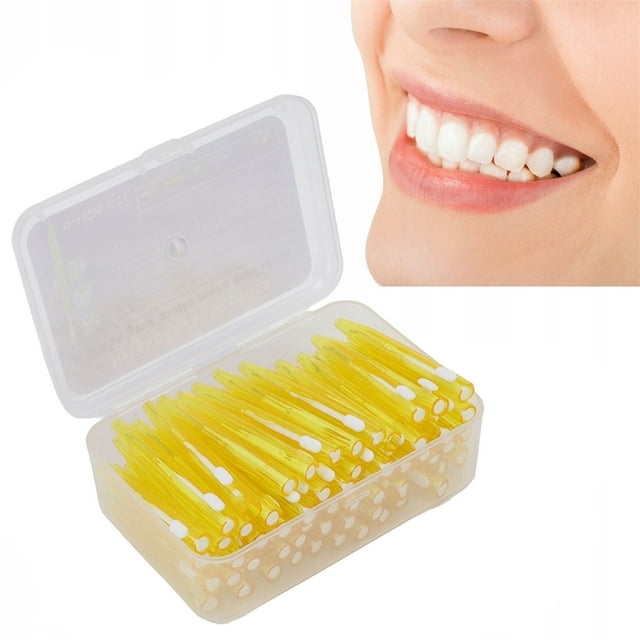 60 unids/set de pegamento para cepillo interdental retráctil, polvo dental para higiene bucal, cepillo de dientes de plástico suave, oral
