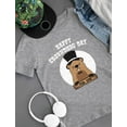 thumbnail image 4 of Happy Groundhog Day Kids Shirt Woodchuck Toddler Infant Kids T-Shirt 4T Gray, 4 of 5