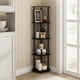 thumbnail image 2 of 5 Tier Corner Display Rack Multipurpose Shelving Unit, Dark Cherry/Black, 2 of 9