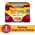 thumbnail image 3 of Meow Mix Simple Servings Wet Cat Food with REAL Chicken & Beef in Gravy, 1.3oz Cups, 2 ct., 3 of 10