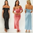 thumbnail image 4 of Ella Black Off Shoulder Formal Maxi Dress-S-Black, 4 of 5