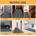 thumbnail image 5 of Hengbo Indoor Outdoor Runner Carpet  2 x 6 ft Runner Rugs Rubber Backing Rug for Hallway Entryway Kitchen Laundry Room Grey, 5 of 6