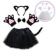 thumbnail image 4 of Accesorios de fiesta para niñas y niños, diadema con orejas de gato para cosplay, falda tutú, conjunto de guantes de cola, disfraz de Halloween, carnaval, regalo de cumpleaños, 4 of 5
