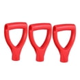 thumbnail image 3 of OUNONA 3PCS Spade Handle Replacement Plastic Red Ergonomic Design for Construction, 3 of 5