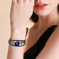 thumbnail image 3 of Border 12 Constellation Layer Woven Night Light Punk Leather Bracelet Hand Rope PU Durable Comfortable Glow Feature for Parties Festivals Nighttime Outings, 3 of 3