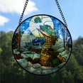 thumbnail image 2 of Crocodile Ornament Christmas 2025, Crocodile Stained Glass Window Hanging – Colorful Glass Ornament Gift for Men, Women, and Pet Lovers, 2 of 5