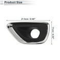 thumbnail image 4 of Unique Bargains Front Left Fog Light Grill for Jeep Grand Cherokee 2014-2016 Front Lower Bumper Fog Light Cover Inserts No.68143079AB ABS 1 Pc, 4 of 7