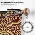 thumbnail image 6 of Double Arches Outdoor Curtains for Patio, Vintage Traditional Beige Brown Floral Vines Symmetrical Waterproof Outside Curtains Privacy Blackout Curtain for Pergola Cabana, 2 Panel 54W x 95L Inch, 6 of 9