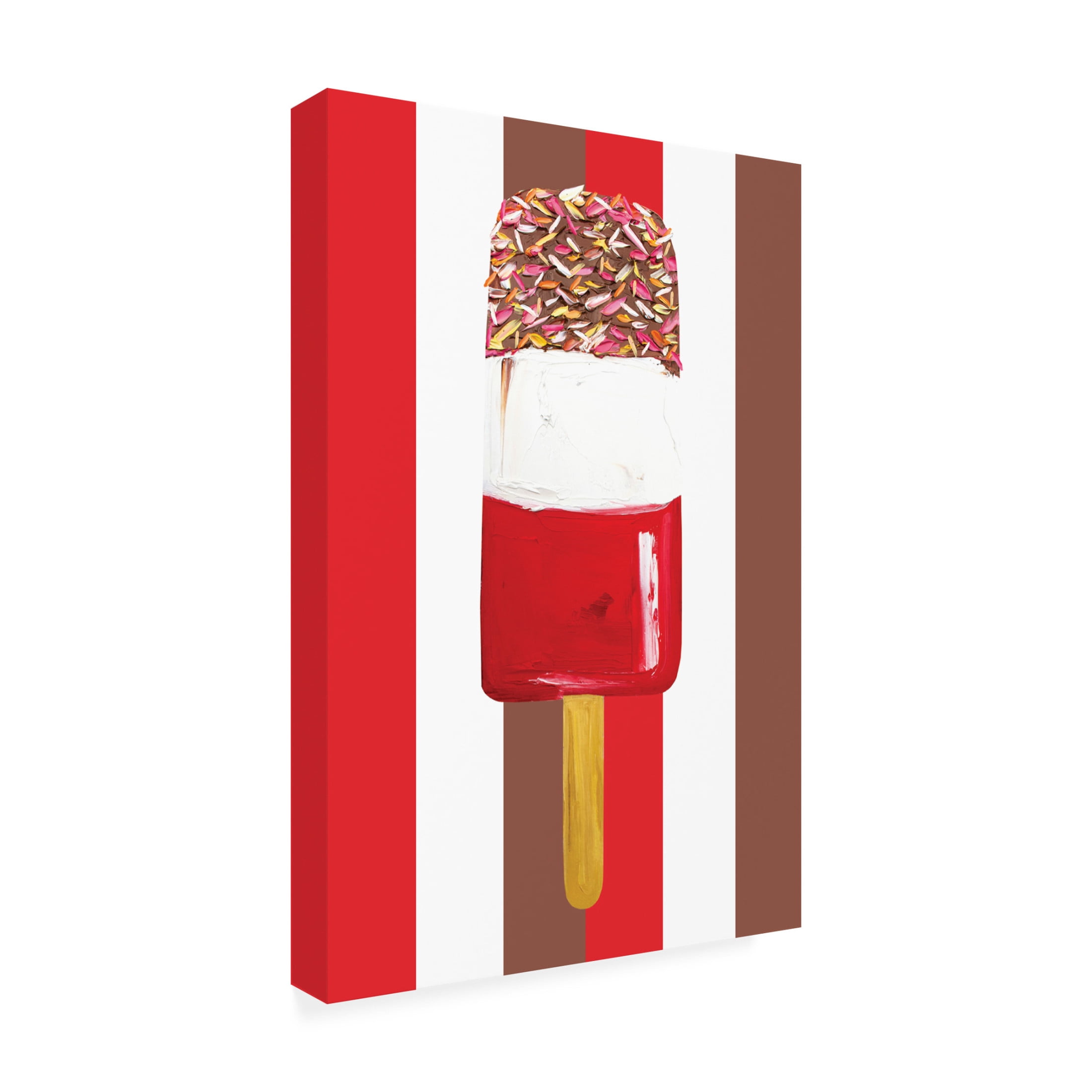 Trademark Fine Art Alice Straker  Fab Stripes Canvas Wall Art