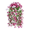 thumbnail image 2 of Yunuuuoa Artificial Flowers Wall Decor, Fake Flower Vines Hanging Basket, Home Garden Ceiling Decoration, Plastic Greenery Plants for Living Room Patio Balcony, Realistic Rose Floral Arrangement, 2 of 6