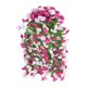 thumbnail image 2 of Cesta colgante de rosas artificiales para decoración de pared | Varilla de 85 cm con 12 enredaderas de flores artificiales | Plantas de plástico para envolver en la sala de estar, el techo y la, 2 of 6