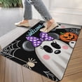 thumbnail image 3 of Happy Halloween Welcome Doormat,Durable Absorbent Low-Profile Door Mat 17x30 Inch Horror Pumpkin Ghost Switch Rug for Bedroom Living Room, 3 of 6