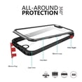 thumbnail image 5 of BELTRON aquaLife iPhone 6 Plus/iPhone 6S Plus Waterproof, Shock & Drop Proof, Dirt Proof, Heavy Duty Case IP68 Rated, MIL-STD-810G Certified Features: 360 Watertight Sealed Design Black/Red, 5 of 8