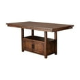 thumbnail image 5 of Furniture of America Beverly 6-Piece Wood Counter Table Set in Dark Oak, 5 of 11