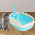 thumbnail image 6 of Bvdfgk Cat Litter Box Durable Cat Litter Container Cat Toilet Easily Clean Practical Ca Blue, 6 of 9