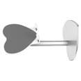 thumbnail image 3 of Heart Shaped Desktop Tablet Support Flexible Phone Support Metal Bracket Silver, 3 of 9