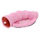 thumbnail image 2 of Kitty 2 en un alfombrilla para cama de , alfombrilla para , de dormir para perros y - , se describe Rosado Colco Pet Cat Kitten Tunnel, 2 of 8