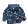 thumbnail image 3 of NOKIO Kids Boys' Windbreaker Jacket Boys' Lightweight Windproof Jackets Toddler Kids Girls Boys Long Sleeve Cartoon Windproof Coat Hooded Outwear Jacket Baby Girls Boys Zip-Up Jacket, 3 of 7
