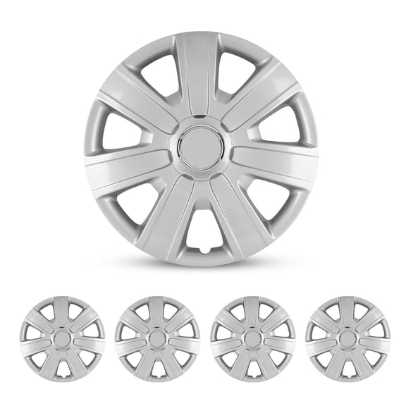 4Pcs Set 14" Universal Hubcaps,Wheel Rim Cover Replacement,Snap on Car Truck SUV,PP Material,Lacquer
