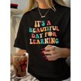 thumbnail image 1 of Camiseta para mujer básica veranoWomen'S Vintage Casual Printed T-Shirt with a Round NeckFather's Day, Mother's Day, New Year, Spring Festival, Valentine's Day, Independence Day, birthdays, parties,, 1 of 5