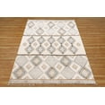 thumbnail image 5 of Casavani Handmade Cotton Area Rugs for Living room Bedroom Dining room, Grey 7x10 feet, 5 of 7