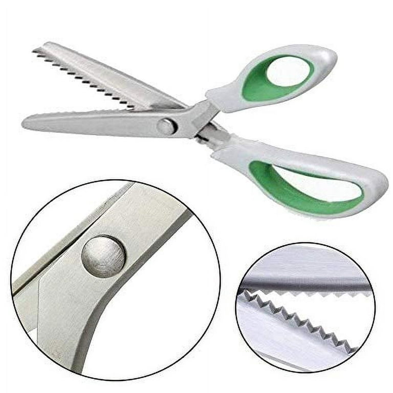 Fabric Lace Triangle Scissors Comfort Grips Professional Dressmaking  Pinking Shears Crafts Zig Zag Cut Scissors Sewing Scissors Professional  Handheld