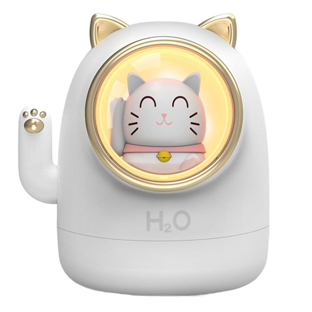 Humidificador de aire de 400ml, aceites esenciales, difusor de aroma, mini blanco Zulema Humidificador de aire