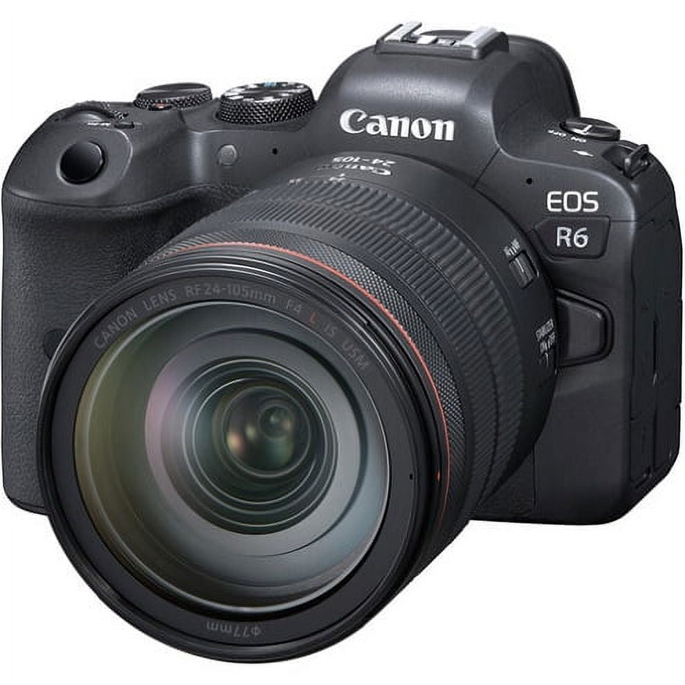 Canon - Canon EOS R6＆RF24-105/4L Canon EOS R6 Full-Frame Mirrorless Camera + RF24-105mm F4 L
