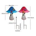 thumbnail image 3 of Metal Iron Mushroom Garden Kettle Decorative Garden Stake, 3 of 5