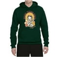 thumbnail image 2 of Wild Bobby, Betty Boop Good Vibes Only Betty Boop Unisex Hoodie Sweatshirt, Forest Green, Large, 2 of 5