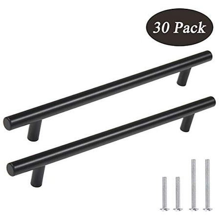 30 Pack Probrico Black Stainless Steel Kitchen Cabinet Door Handles T Bar Drawer Pulls Knobs Diameter 1 2 Inch Hole Centers 7 Canada T Bar Drawer Pulls Knobs Diameter, Black Stainless Steel Handles For Kitchen Cabinets
