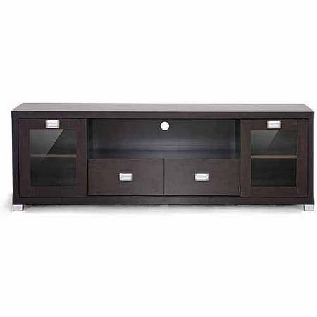 Wholesale Interiors Gosford Dark Brown Wood Modern TV Stand for TVs up to 69