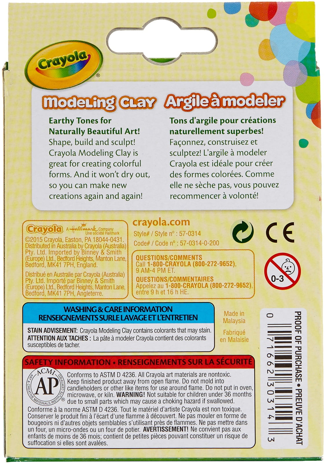 Crayola Modeling Clay .6oz - 149111 for sale online