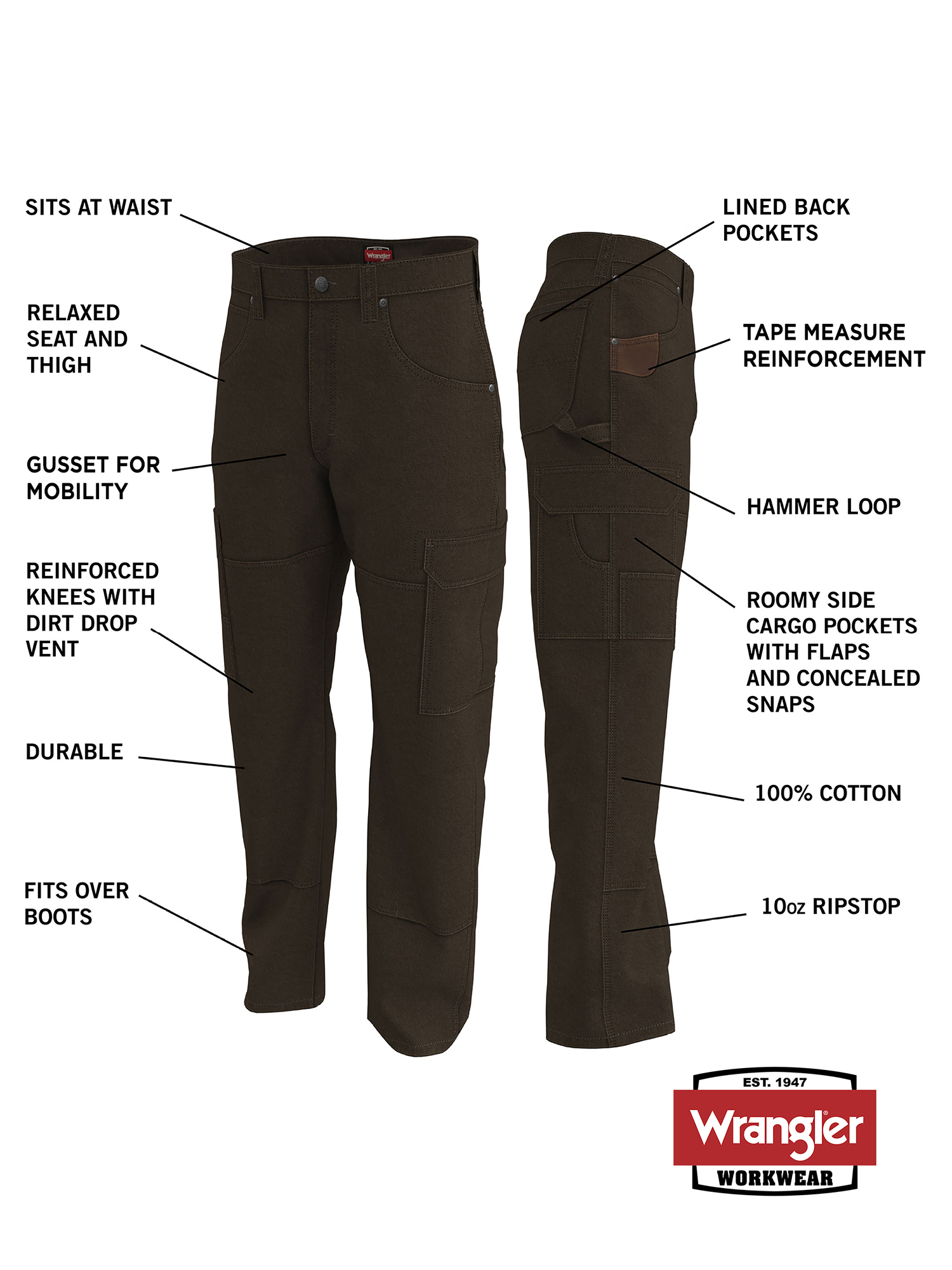 Wrangler Men's Workwear Ranger Cargo Pants photo 2