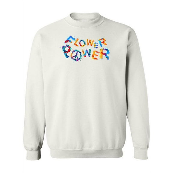 Flower Power Sweatshirt Women -Image by Shutterstock, Female 3X-Large