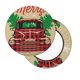 thumbnail image 2 of Disketp Christmas Vintage Red Truck Funda Redonda para Taburete, Funda de Cojín para Silla de Bar Suave y Elástica-12 inch, 2 of 7