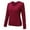 Wine, variant on Women's Slim Fit Lined Thermal Underwear Crew Neck Long Sleeve Shirt Base Layer Winter Warm Top
