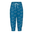 thumbnail image 4 of YDLCAFD Capris For Women 4Th Of July Flag Independence Day Print Pants Bottom Drawstring Joggers, 4 of 5