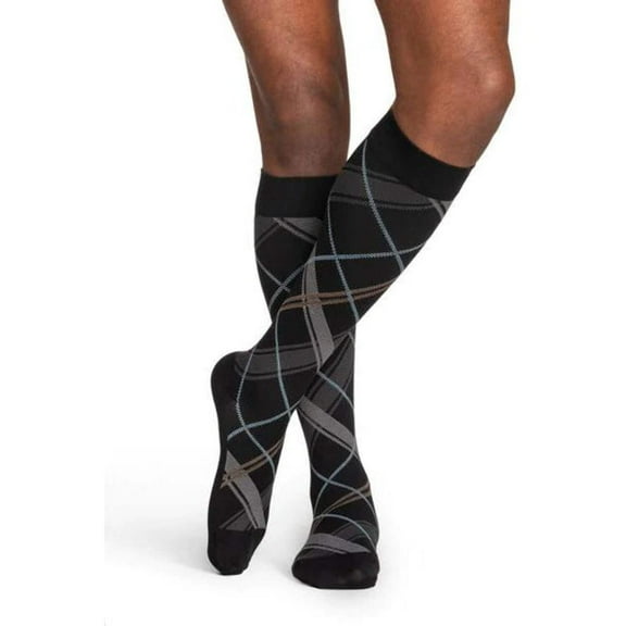 Sigvaris Style 832 Microfiber Patterns Men's Socks 20-30 mmHg
