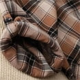 thumbnail image 5 of Annhoo Mid Length Plaid Shirt for Women Fall Fashion Long Sleeve Lapel Button down Blouses Plus Size Loose Tops, 5 of 7
