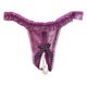 thumbnail image 1 of Ropa interior femenina de encaje con entrepierna abierta y cintura baja - Tanga Pearl Massage - Talla única, 1 of 3