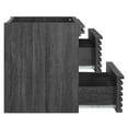 thumbnail image 3 of Vanity Cabinet (Sink not included), Dark Grey Gray, Wood, Mid Century Hotel Bedroom Bathroom, Modern Contemporary HB33329, 3 of 8